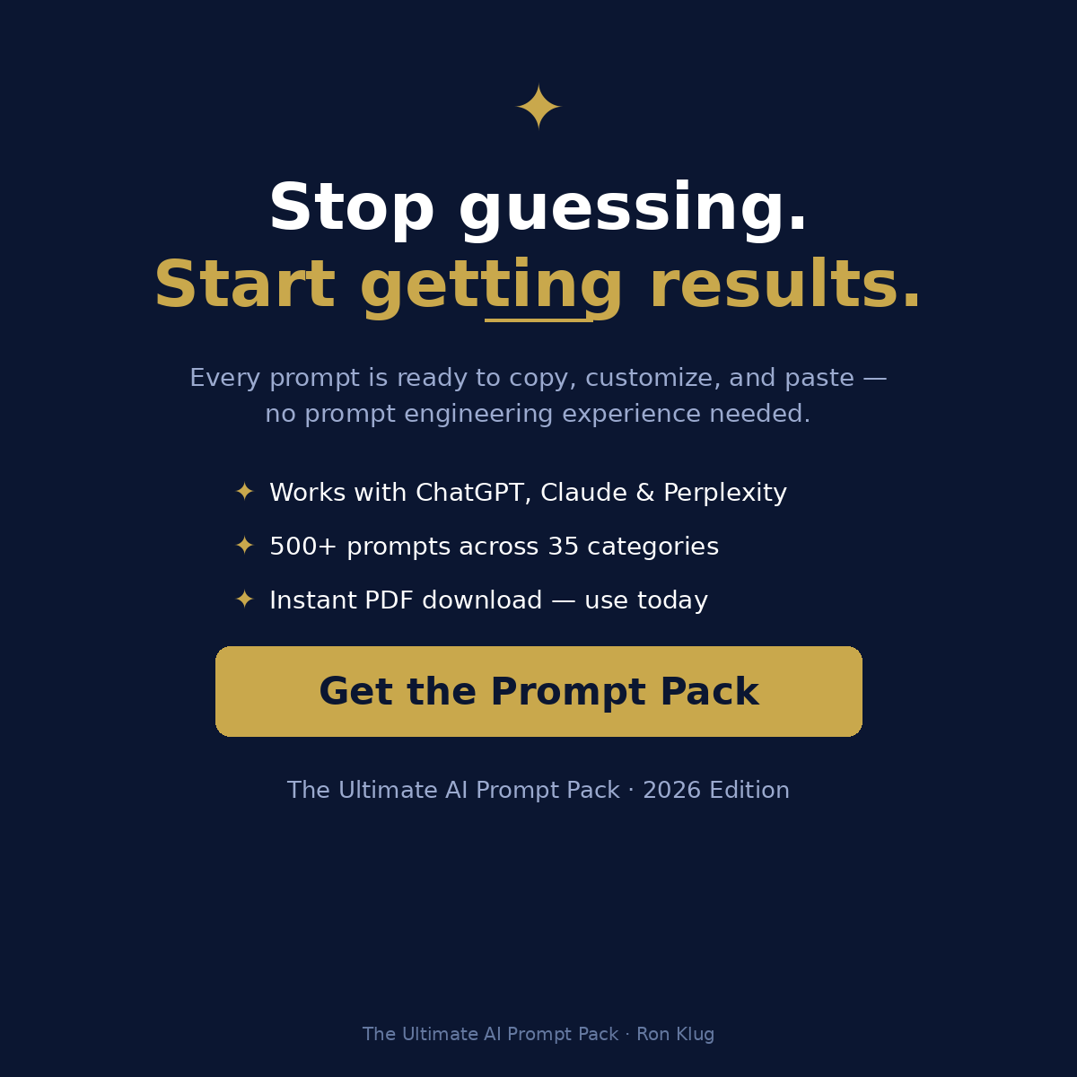 The Ultimate AI Prompt Pack — 500+ Professional Prompts