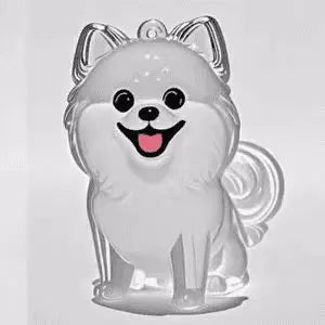 Dog Memorial Keychain with Fur Keepsake Compartment
