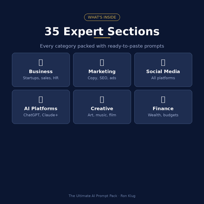The Ultimate AI Prompt Pack — 500+ Professional Prompts
