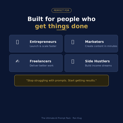The Ultimate AI Prompt Pack — 500+ Professional Prompts